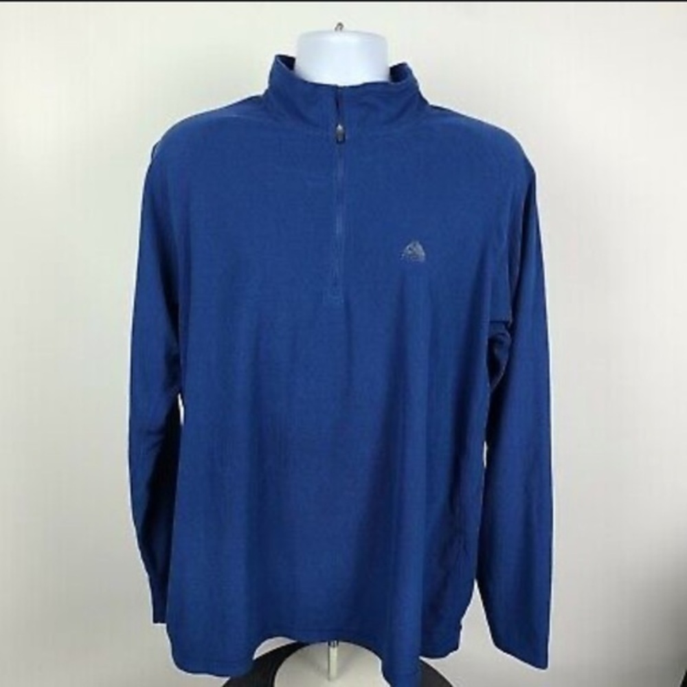 Nike ACG Blue Mens 1/4 Zip Pull Over Sweater Shirt Size Large
